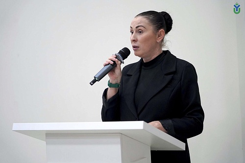 Модератором викторины на площадке ЮГУ выступила Ольга Заложук