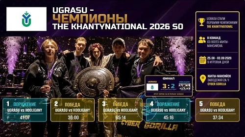 Сборная ЮГУ по Dota 2 «UGRASU» стала победителем LAN-турнира CYBER GORILLA TOURNAMENT.